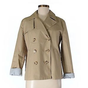 J.Crew Crop Trench Coat Size 6